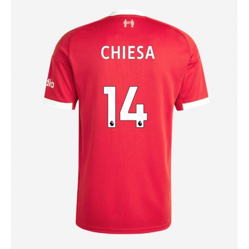 Billige Fotballdrakt Liverpool Federico Chiesa #14 Replika Hjemmedrakt 2025-26 Kortermet Billige Fotballdrakt Liverpool Federico Chiesa #14 Replika Hjemmedrakt 2025-26 Kortermet